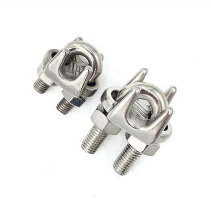 КАЧЕСТВО  DIN 741 Drop Forged Stainless Steel Wire Rope Clamp For Cable End Connections фабрика