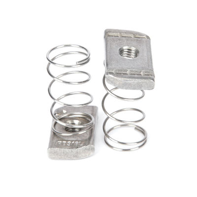 КАЧЕСТВО  Stainless Steel Spring Channel Nuts Precision Machined Galvanized/Zinc/Nickel Plated Chamfered Edges for Mining Application фабрика